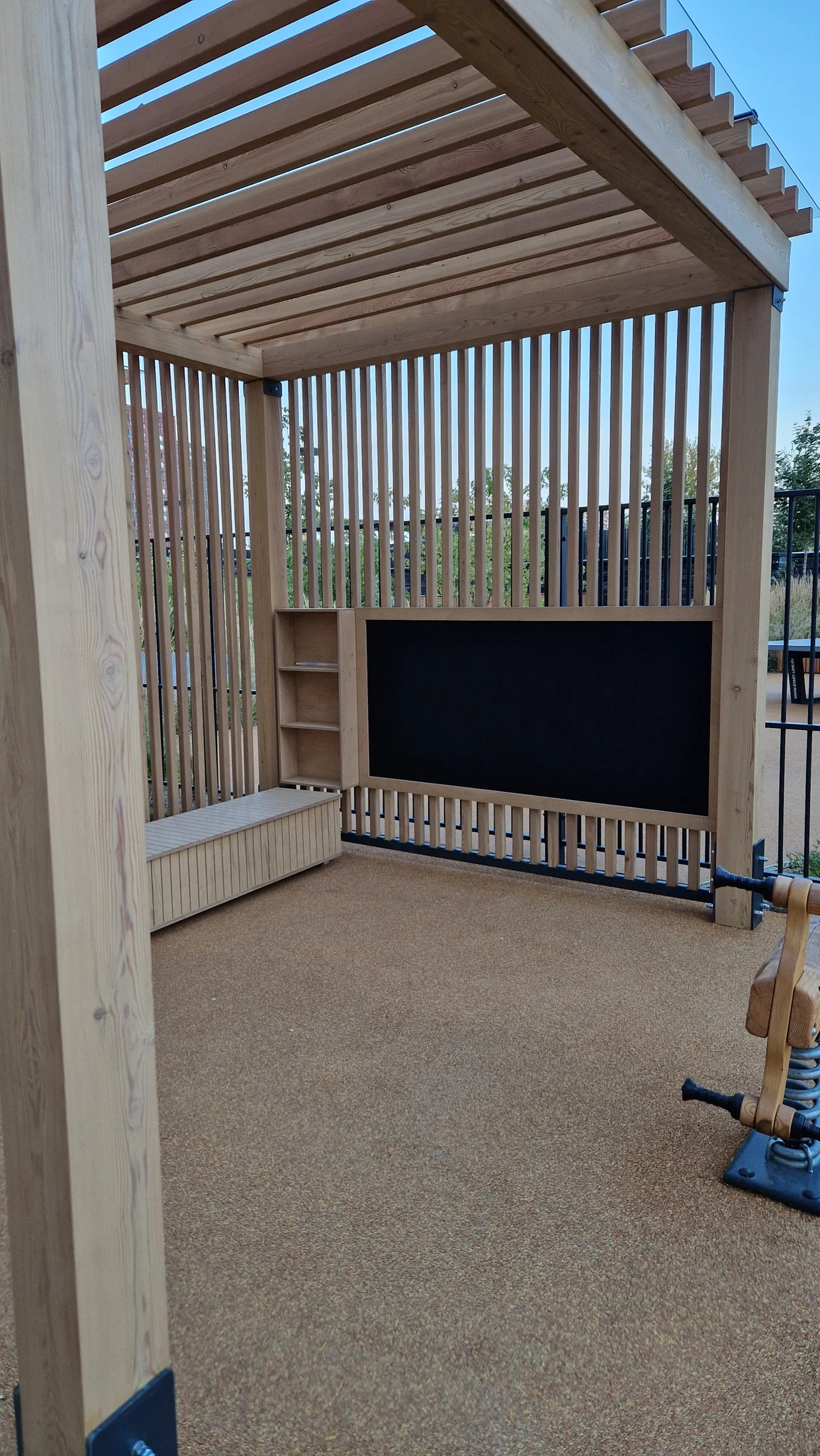 Конструкция теневого навеса детского сада ЖК AFI Park